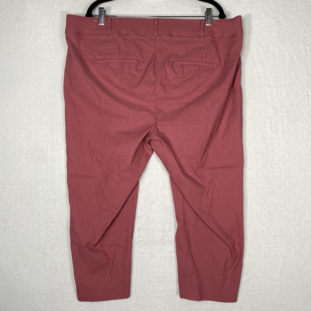 Lane Bryant The Allie Ankle Pants 22 Mauve Pink Polished Coquette Stretch Career - Picture 9 of 10